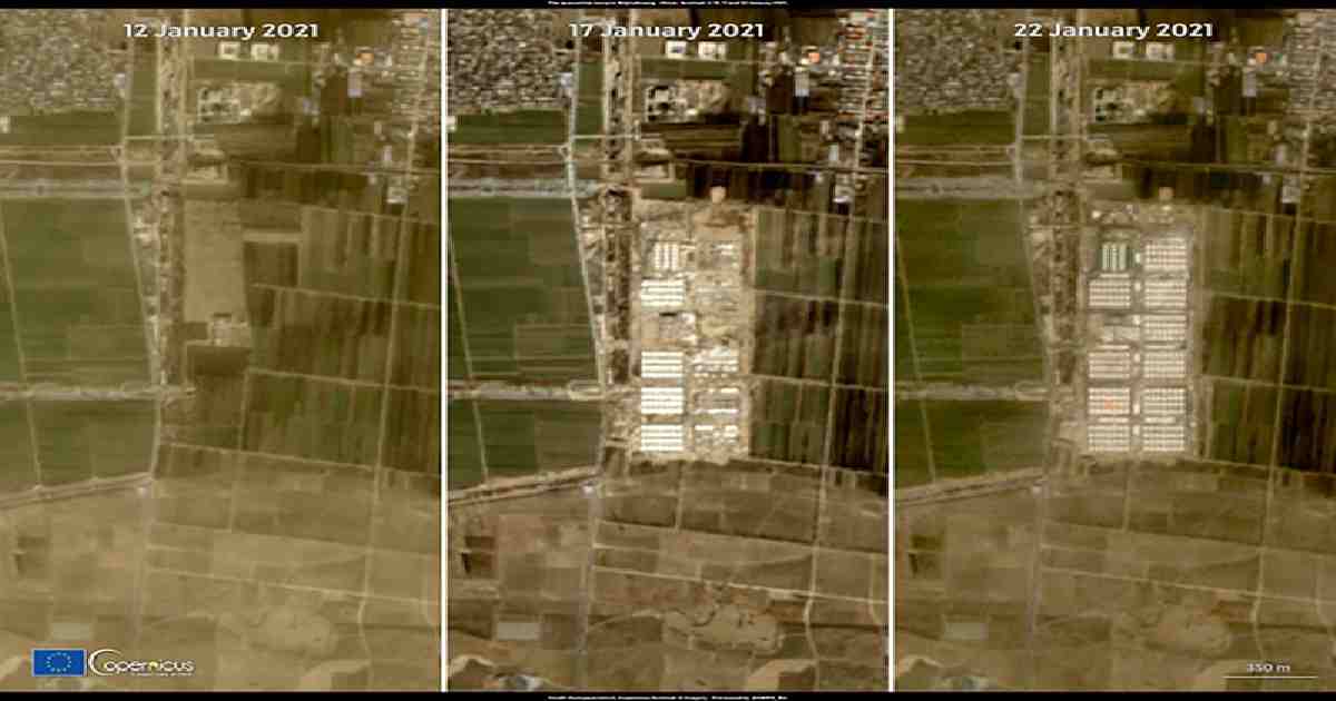 China , China tackling pandemic , COVID 19 , Satellite image